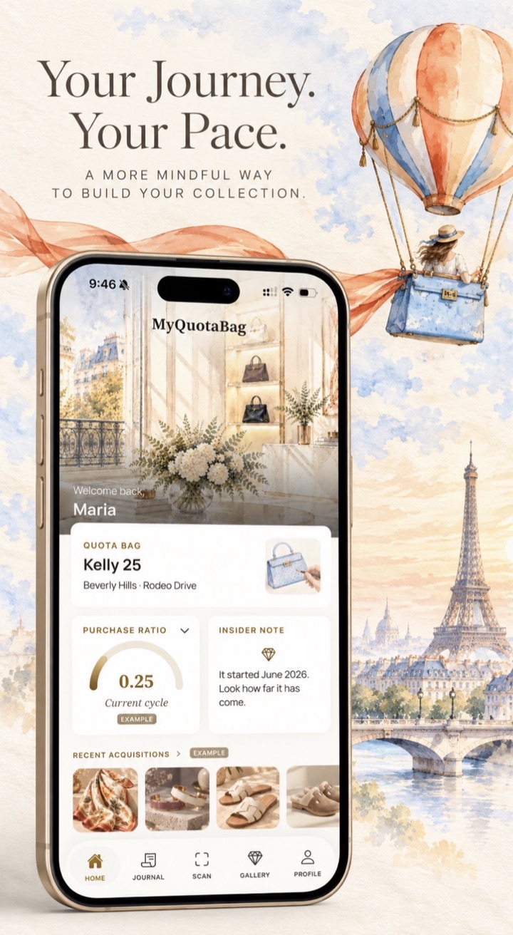 MyQuotaBag showing personal purchase figures and Purchase Ratio.