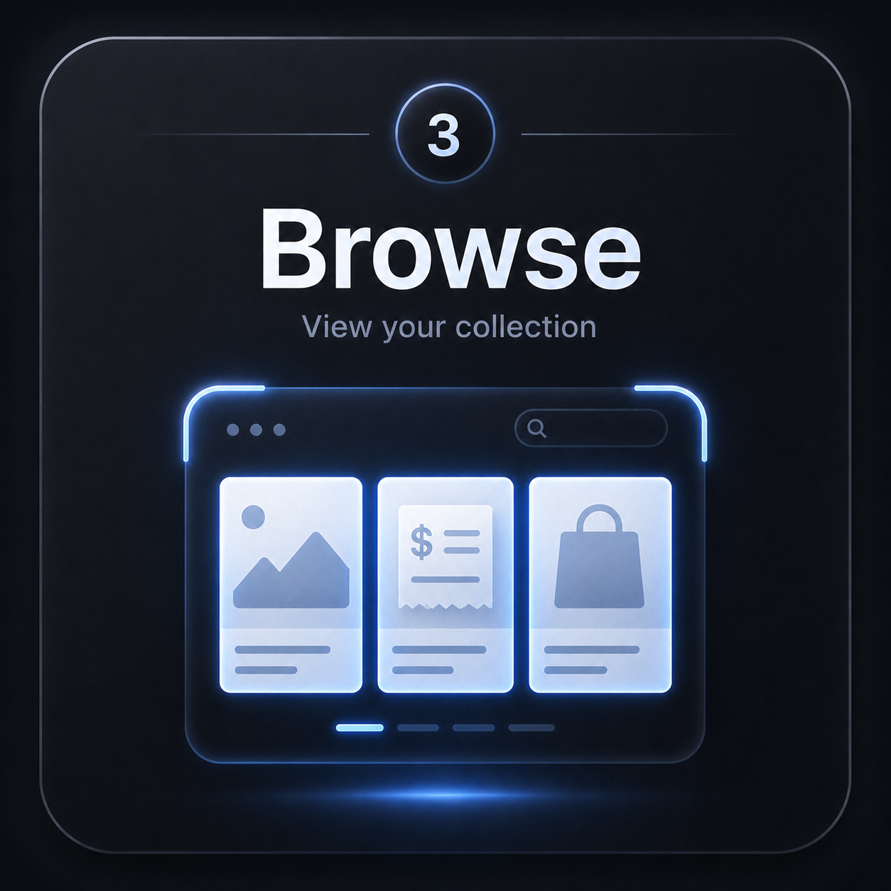 Browse step: browsing a private collection in MyQuotaRoom